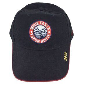 White Pass & Yukon Route Embroidered Black Hat Cap 2013 Cotton Adjustable